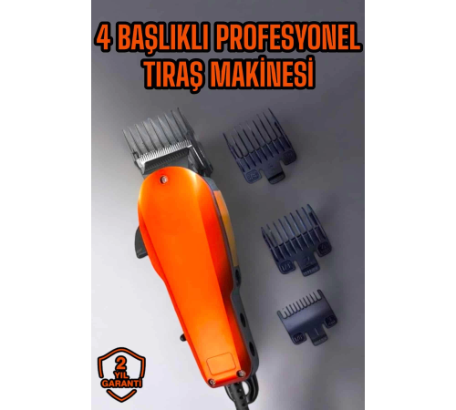 Tıraş Makinesi Uzun Ömürlü Paslanmaz Çelik Bıçaklı USB Şarj Girişli