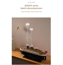 Titanic Aromaterapi Hava Nemlendirici Kuruluğu Önlemek Için Verimli Gemi Dizaynlı Difüzör