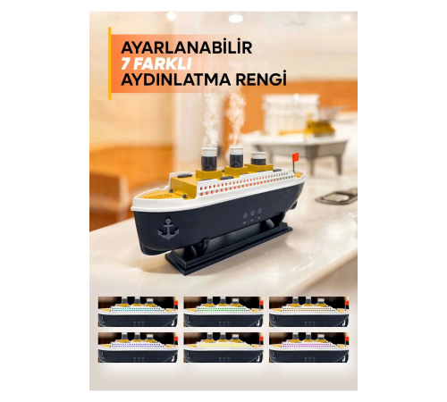 Titanic/Vapur/Gemi Aromaterapi Hava Nemlendirici Kuruluğu Önlemek Için Verimli Gemi Dizaynlı Difüzör