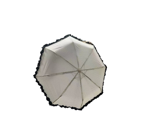 TK-3665 Katlanır Otomatik Şemsiye 8 Telli Desenli Fırfırlı