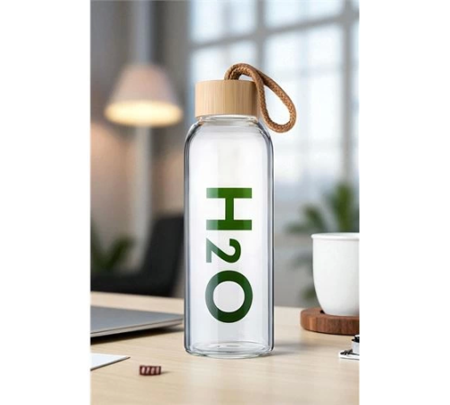 Transformacion Cam Matara - 800 Ml Bambu Kapaklı Borosilikat Cam Matara - Ofis Matarası Transformacion Cam Matara - 800 Ml Bambu Kapaklı Borosilikat Cam Matara - Ofis Matarası