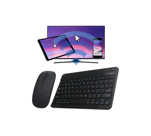 Tüm Cihazlara Uyumlu Akıllı Taşınabilir Şarj Edilebilir Kablosuz Bluetooth Klavye + Mause Tüm Cihazlara Uyumlu Akıllı Taşınabilir Şarj Edilebilir Kablosuz Bluetooth Klavye + Mause