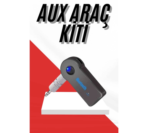 Tüm Cihazlara Uyumlu Bluetooth Aux Araç Kiti Siyah