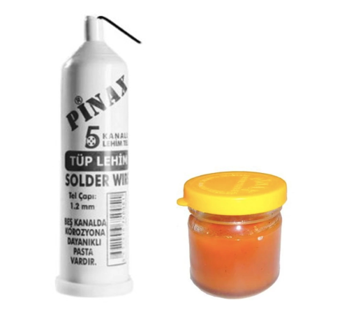Tüp Lehim Teli ve Lehim Pastası Set (336336)