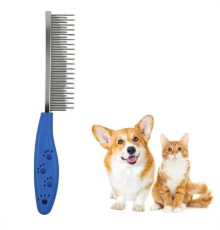 Tüy Açıcı Kedi Köpek Tarağı Tek Taraflı Metal Dişli Evcil Hayvan Bakım Fırçası