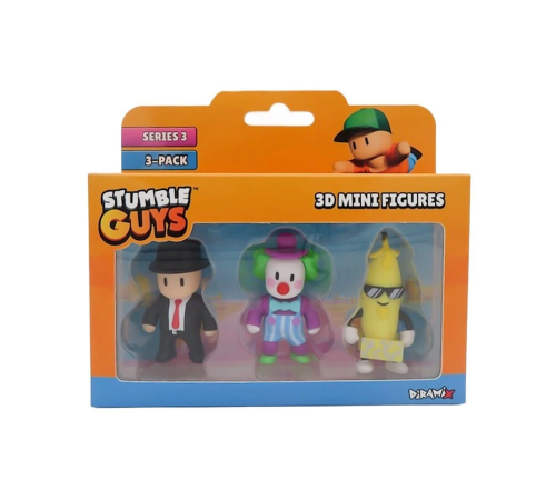 TUY23000 Stumble Guys 3lü Mini Figür TUY23000 Stumble Guys 3lü Mini Figür
