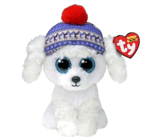 Ty Beanie Boos Bereli Beyaz Peluş Köpek Sleighbell 18 cm Ty Beanie Boos Bereli Beyaz Peluş Köpek Sleighbell 18 cm