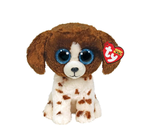 TY Beanie Boos Kahverengi Benekli Peluş Köpek Muddles 22 cm TY Beanie Boos Kahverengi Benekli Peluş Köpek Muddles 22 cm