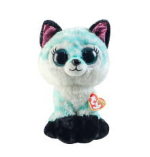TY Beanie Boos Mavi Şevron Desenli Peluş Tilki Atlas 17 cm