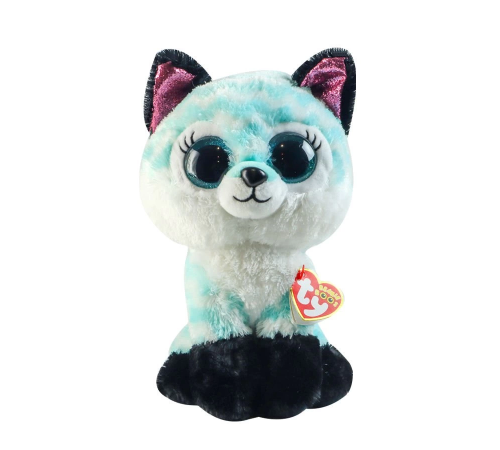 TY Beanie Boos Mavi Şevron Desenli Peluş Tilki Atlas 17 cm TY Beanie Boos Mavi Şevron Desenli Peluş Tilki Atlas 17 cm