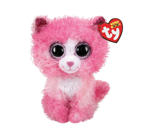Ty Beanie Boos Peluş Pembe Kırpık Kedi Reagan 15 cm