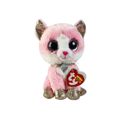 TY Beanie Boos Pembe Peluş Kedi Fiona 16 cm TY Beanie Boos Pembe Peluş Kedi Fiona 16 cm