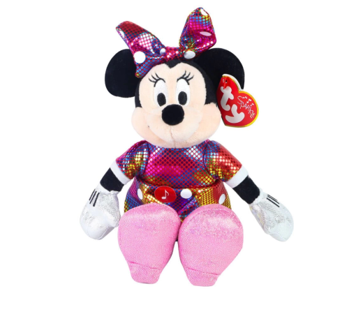 TY Sparkle Sesli Peluş Minnie Mouse Rainbow 21 cm TY Sparkle Sesli Peluş Minnie Mouse Rainbow 21 cm