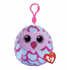 Ty Squishy Beanies Peluş Baykuş Anahtarlık Pinky