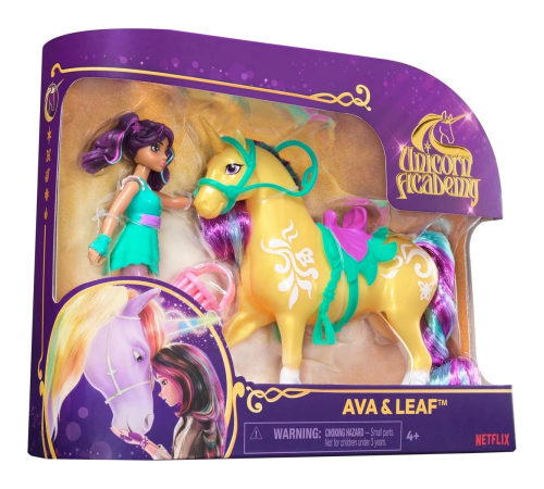 Unicorn Academy AVA ve Tek Boynuzlu At Leaf seti 12 cm Unicorn Academy AVA ve Tek Boynuzlu At Leaf seti 12 cm