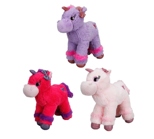 Unicorn Renkli Peluş At 28 cm. 1 Adet Fiyatıdır