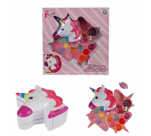 Unicorn Şekilli 3 Katlı Makyaj Güzellik Seti Unicorn Şekilli 3 Katlı Makyaj Güzellik Seti