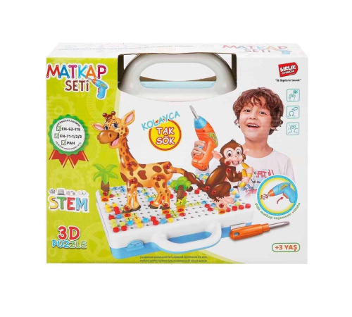 URT014-001 Birlik, 3D Eğitici Matkap Seti Hayvanlar Özel Fiyatlı Ürün URT014-001 Birlik, 3D Eğitici Matkap Seti Hayvanlar Özel Fiyatlı Ürün