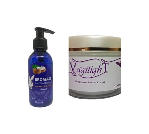 Vagitight Krem + Hindistan Cevizi Aromalı Masaj Jeli 2 Ürün Set Vagitight Krem + Hindistan Cevizi Aromalı Masaj Jeli 2 Ürün Set