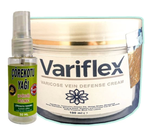 Variflex Bacak Bakımı Kremi 100 ml + Çörek Otu Yağı 30 ml Variflex Bacak Bakımı Kremi 100 ml + Çörek Otu Yağı 30 ml