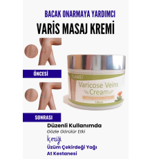 Var.is Bölgesi Için Bacak Onarmaya Yardımcı Ve Besleyici Varicose Masaj Kremi 100 ml