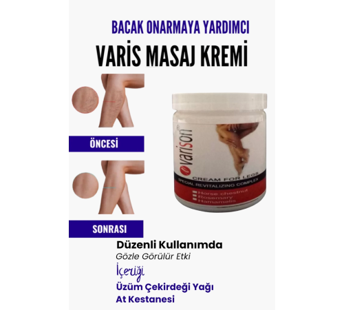 Var.is Bölgesi Için Bacak Onarmaya Yardımcı Ve Besleyici Varison Masaj Kremi 200 ml Var.is Bölgesi Için Bacak Onarmaya Yardımcı Ve Besleyici Varison Masaj Kremi 200 ml