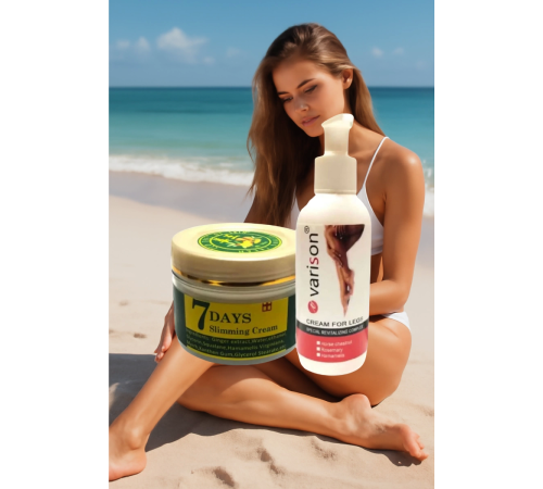 Varison 120 ml Bacak Krem + 7 Days Slimingcream Yaza Hazırlık Seti Varison 120 ml Bacak Krem + 7 Days Slimingcream Yaza Hazırlık Seti