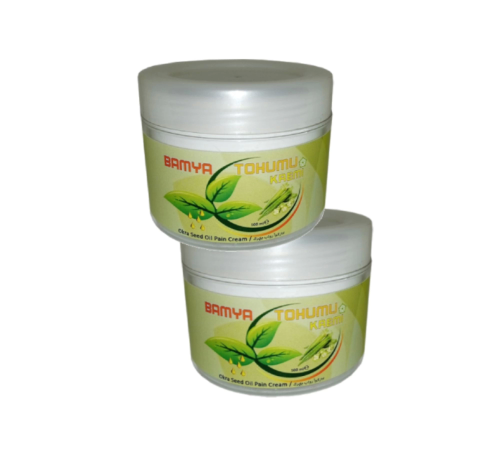 Vücut Sızıları için Bamya Tohumu Yağlı Mesaj Kremi 100 ml X 2 ADET Vücut Sızıları için Bamya Tohumu Yağlı Mesaj Kremi 100 ml X 2 ADET