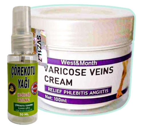 West & Month Varicose Veins Bakım Kremi 100 ml + Çörek Otu Yağı 30 ml West & Month Varicose Veins Bakım Kremi 100 ml + Çörek Otu Yağı 30 ml
