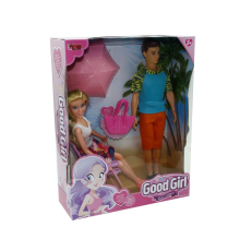 WG-115149 Kutulu 29cm Tatil Yapan Kız ve Arkadaşı - Vardem Oyuncak