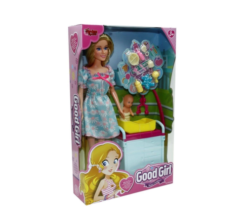 WG-115167 Kutulu 29cm Akesuarlı Beşikli Bebek