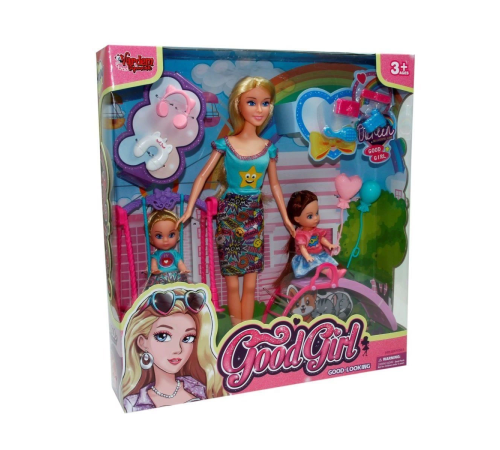 WG-66749 Kutulu 29 cm  2 Çocuklu Parkta Bebek