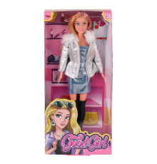 WG-66770 Parlak Elbiseli Ceketli Bebek 29 cm
