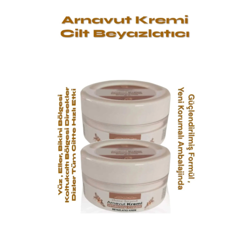 Whitening Cream Arnavut Kremi ,Aklık, Beyazlatıcı Krem 100 ml X 2 ADET Whitening Cream Arnavut Kremi ,Aklık, Beyazlatıcı Krem 100 ml X 2 ADET
