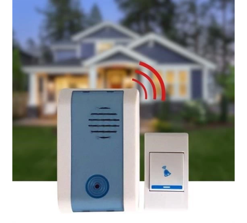 Wireless Bağlantılı Ev, Ofis, Daire veya Bahçe Kapıları İçin Kablosuz Kapı Zili Wireless Bağlantılı Ev, Ofis, Daire veya Bahçe Kapıları İçin Kablosuz Kapı Zili