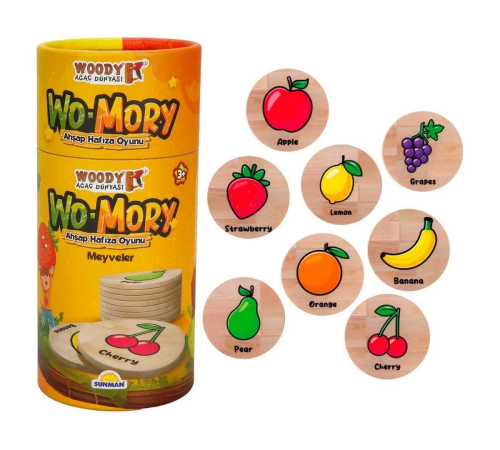Woody Wo-Mory Ahşap Hafıza Oyunu Woody Wo-Mory Ahşap Hafıza Oyunu