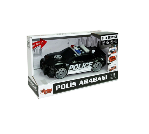 WY620A-B 1:16 Sürtmeli Sesli Işıklı Polis Arabası WY620A-B 1:16 Sürtmeli Sesli Işıklı Polis Arabası