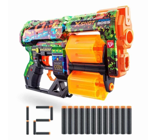 X-Shot Skins Dread 12 Mermili Sünger Dart Atan Silah 31 cm X-Shot Skins Dread 12 Mermili Sünger Dart Atan Silah 31 cm