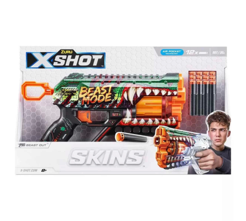 X-Shot Skins Griefer Dart Fırlatıcı 12 Dartlı - S00036561