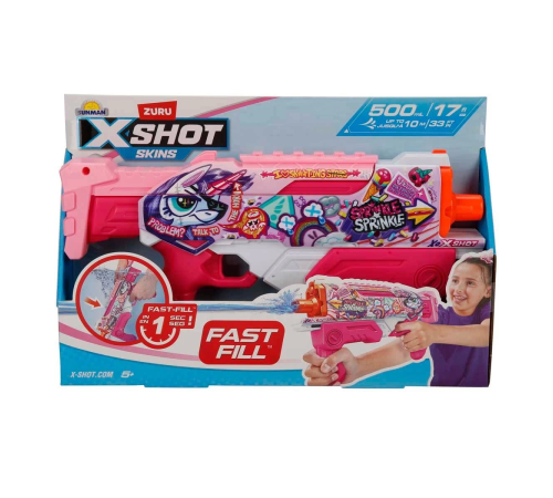 X-Shot Skins Hyperload Fast Fill Su Tabancası 34 cm - S00004583 X-Shot Skins Hyperload Fast Fill Su Tabancası 34 cm - S00004583