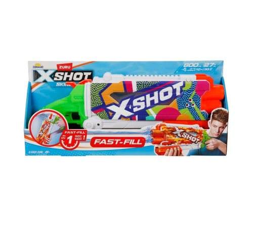 X-Shot Skins Pump Action Fast Fill Su Tabancası 49,5 cm - S00004584 X-Shot Skins Pump Action Fast Fill Su Tabancası 49,5 cm - S00004584