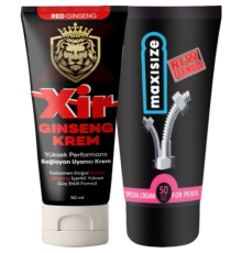 Etkili Sertleştiricili Cream KOD:LSTG334 Erkeğe Özel Karışım 3özellikli Krem 50 ml + Yanında Maxi Size Erkeğe Özel Boyutlandırıcı 50 ml Krem