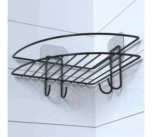 Yapışkanlı Banyo Köşeliği Kancalı Köşe Rafı Duş Şampuanlık Duvar Düzenleyici Organizer Raf Yapışkanlı Banyo Köşeliği Kancalı Köşe Rafı Duş Şampuanlık Duvar Düzenleyici Organizer Raf