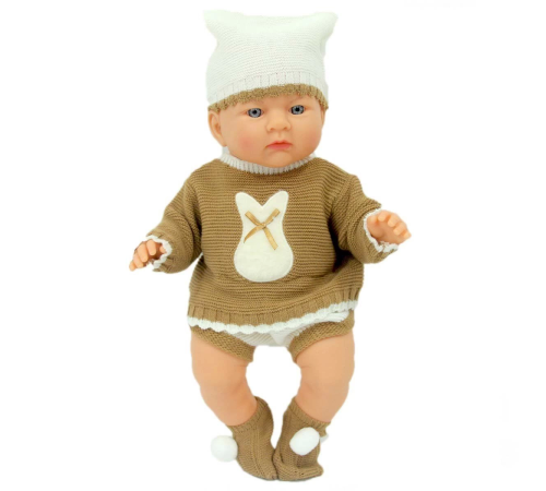 Yeni Doğmuş Kahve Bej Elbiseli Azra Bebek Yeni Doğmuş Kahve Bej Elbiseli Azra Bebek