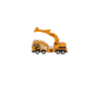 YH-711-54A SÜRTMELİ METAL 1:50 SARI VİNÇ VE