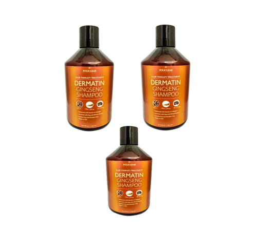 Yıkadıkça Saçları Uzatan Dökülmeyi Engelleyen Dermatın Gingseng Mucizesi Shampoo 500 ML x 3 Adet