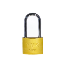 YMK Eko Sarı Boyalı Uzun Kancalı Asma Kilit 50mm