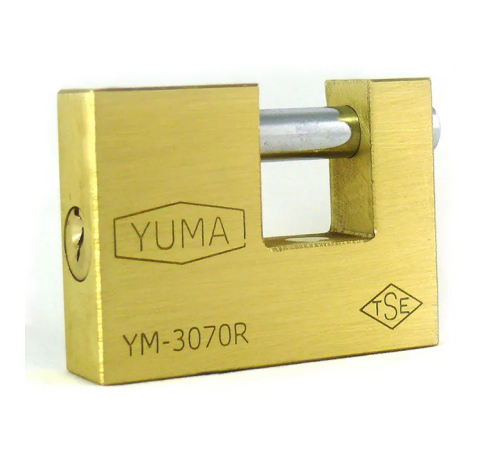 Yuma Kayar Milli Pirinç Asma Kilit 80mm Yuma Kayar Milli Pirinç Asma Kilit 80mm
