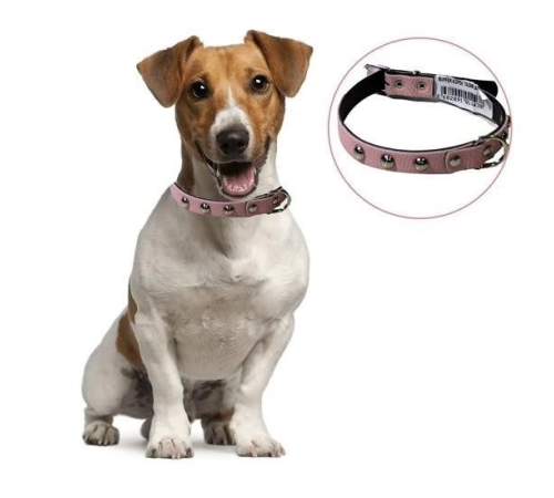 Yumuşak Dokulu Deri Köpek Gezdirme Boyun Tasması Medium