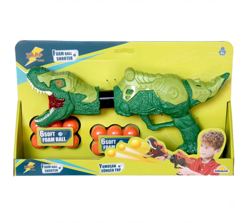 Yumuşak Sünger Top Atan Dinozor Oyuncak - S01003620 Yumuşak Sünger Top Atan Dinozor Oyuncak - S01003620